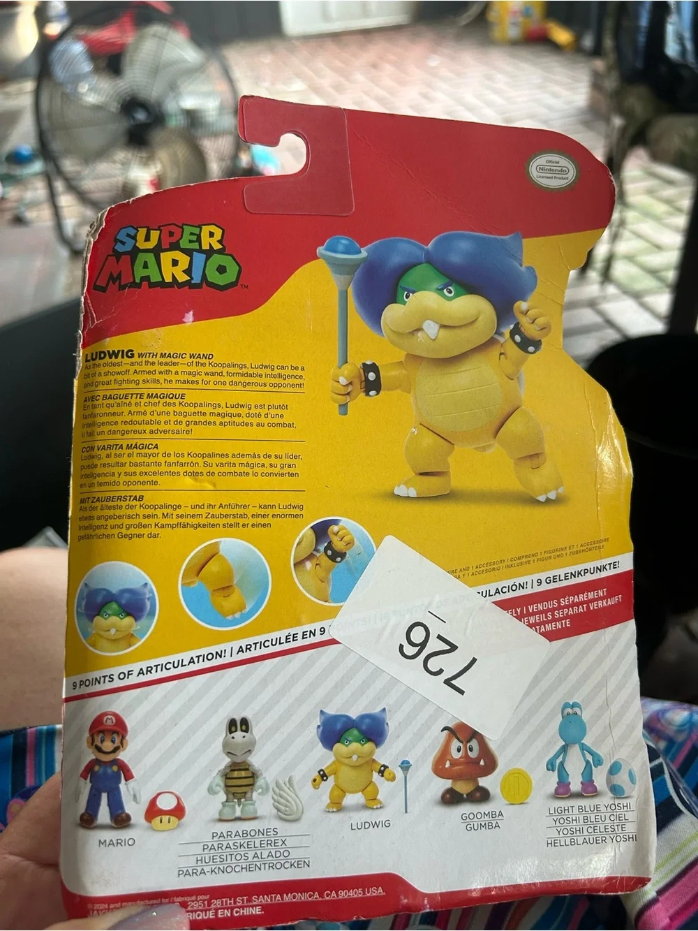 Nintendo Ludwig Figure with Blue Helmet and Yellow Shell
